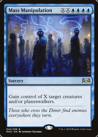 Mass Manipulation [Ravnica Allegiance] | Good Games Cannington