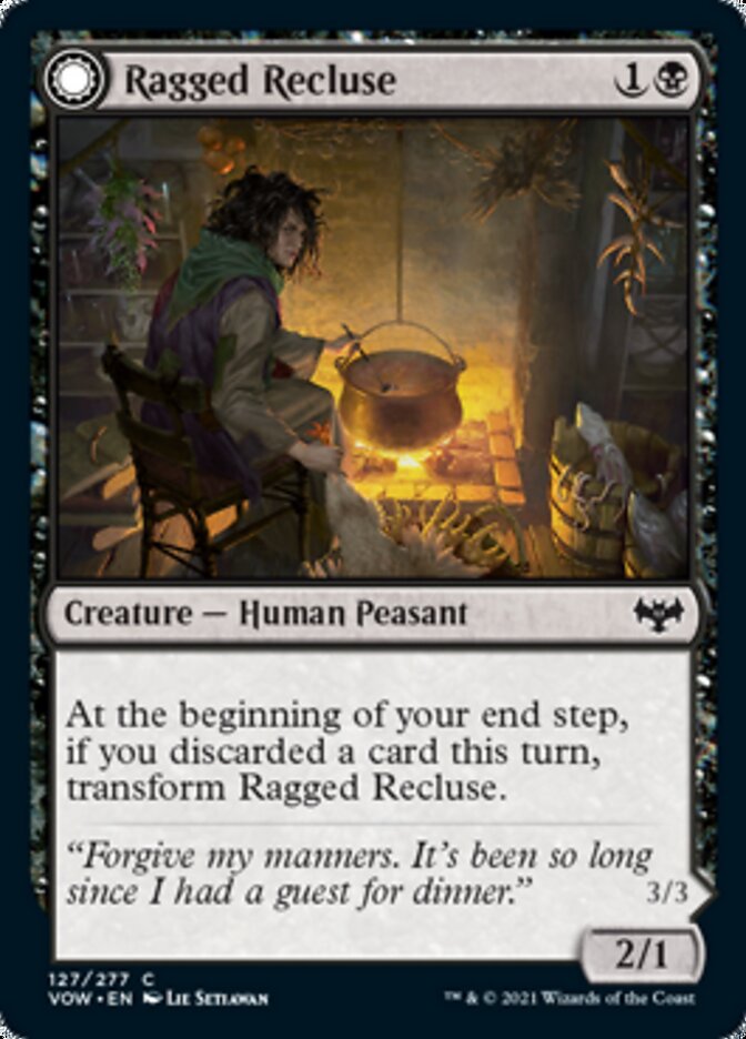 Ragged Recluse // Odious Witch [Innistrad: Crimson Vow] | Good Games Cannington