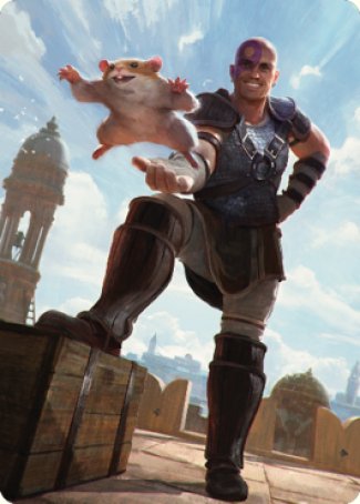 Minsc & Boo, Timeless Heroes Art Card (72) [Commander Legends: Battle for Baldur's Gate Art Series] | Good Games Cannington