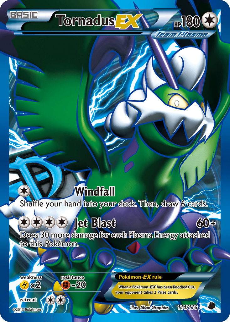 Tornadus EX (114/116) [Black & White: Plasma Freeze] | Good Games Cannington