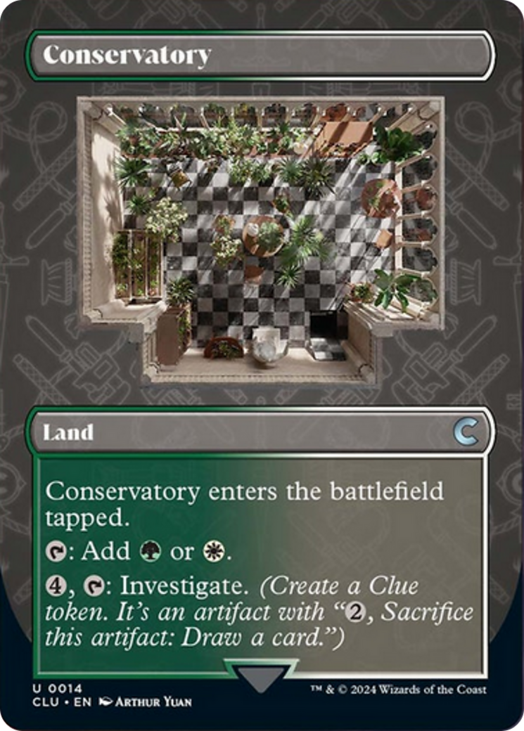Conservatory (Borderless) [Ravnica: Clue Edition] | Good Games Cannington