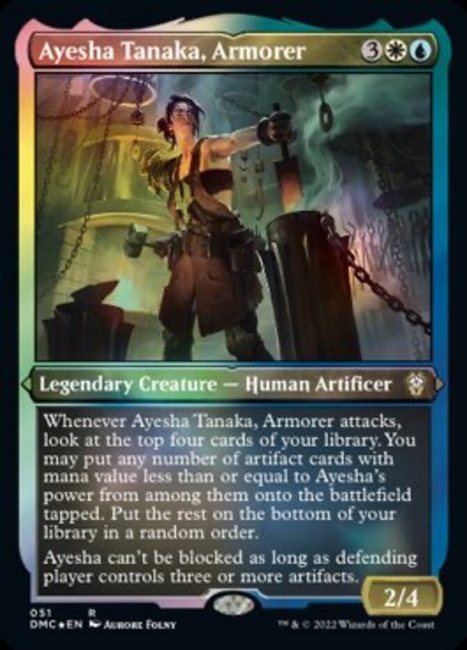 Ayesha Tanaka, Armorer (Foil Etched) [Dominaria United Commander] | Good Games Cannington