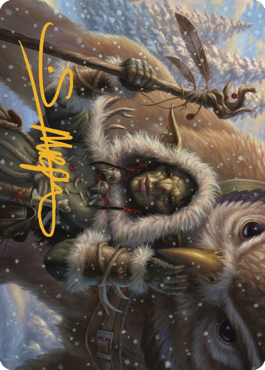 Owlbear Shepherd Art Card (Gold-Stamped Signature) [Commander Legends: Battle for Baldur's Gate Art Series] | Good Games Cannington
