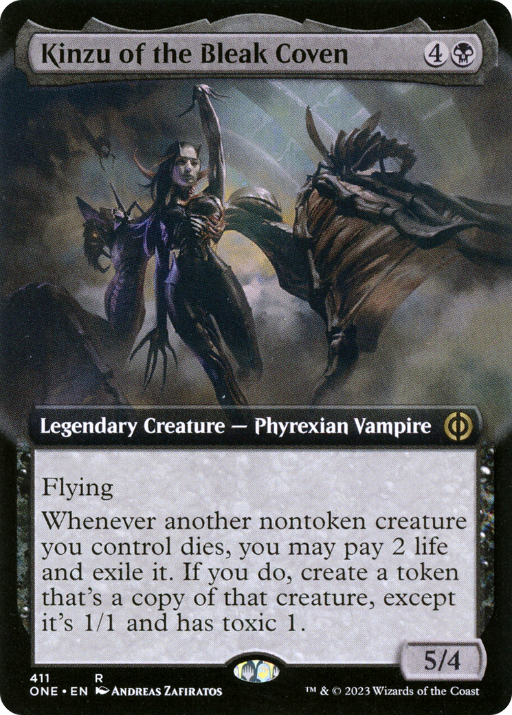Kinzu of the Bleak Coven (Extended Art) [Phyrexia: All Will Be One] | Good Games Cannington