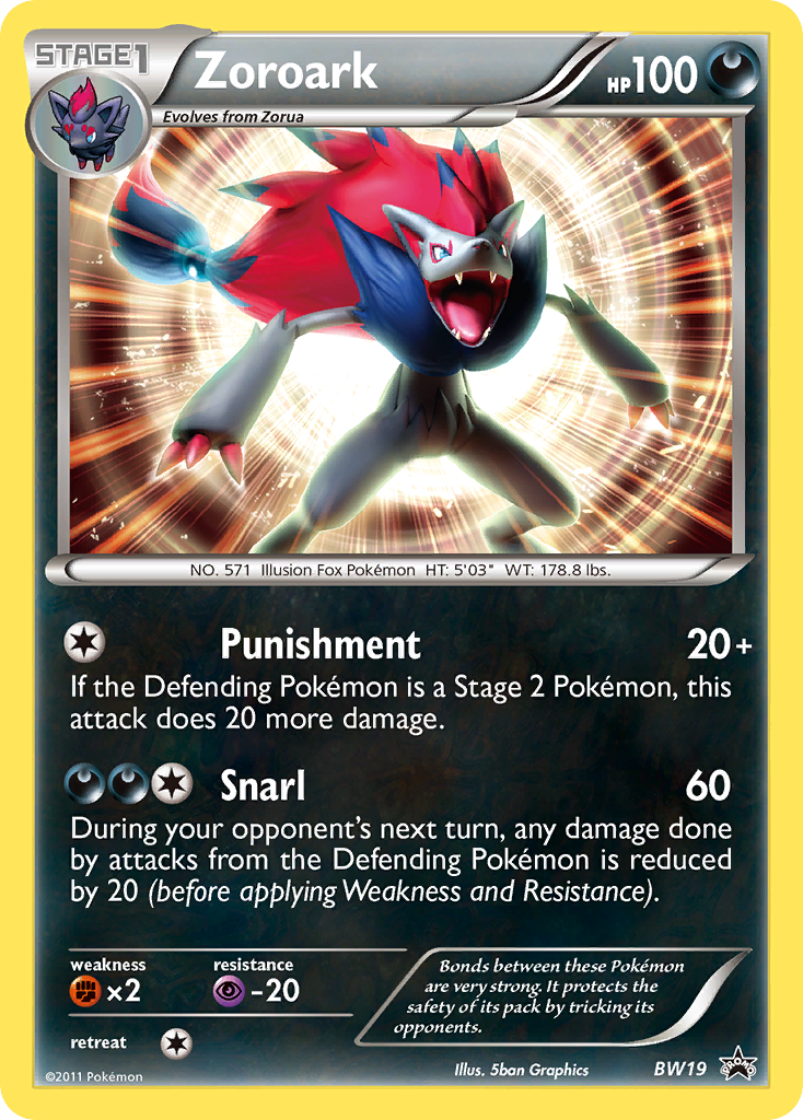 Zoroark (BW19) [Black & White: Black Star Promos] | Good Games Cannington