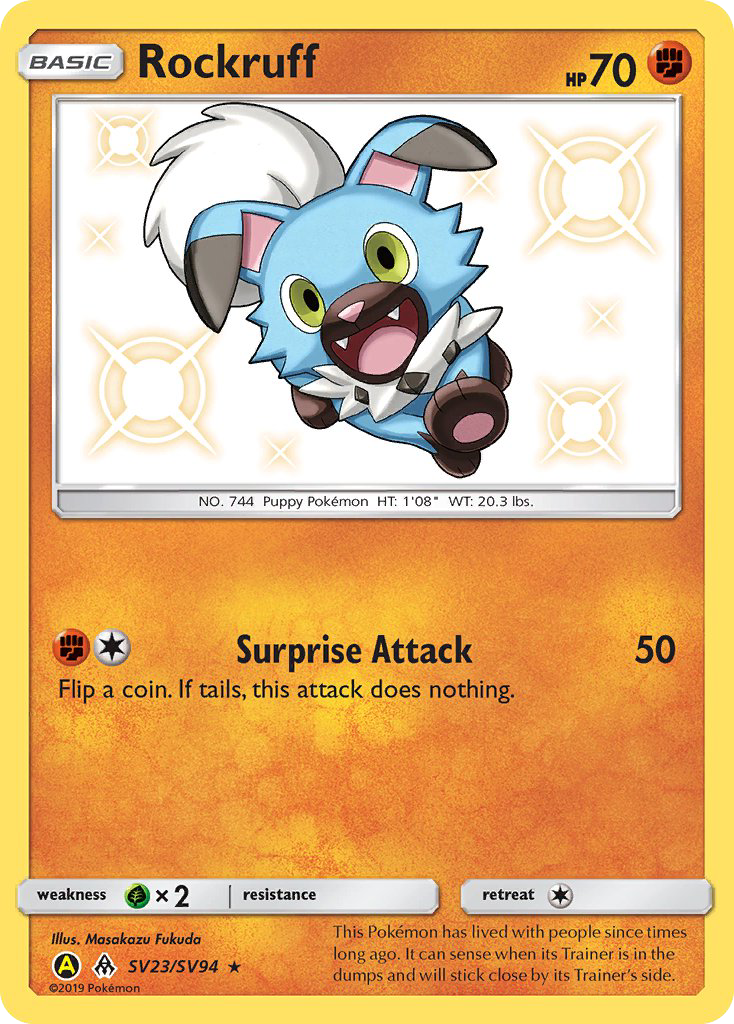 Rockruff (SV23/SV94) [Sun & Moon: Hidden Fates - Shiny Vault] | Good Games Cannington