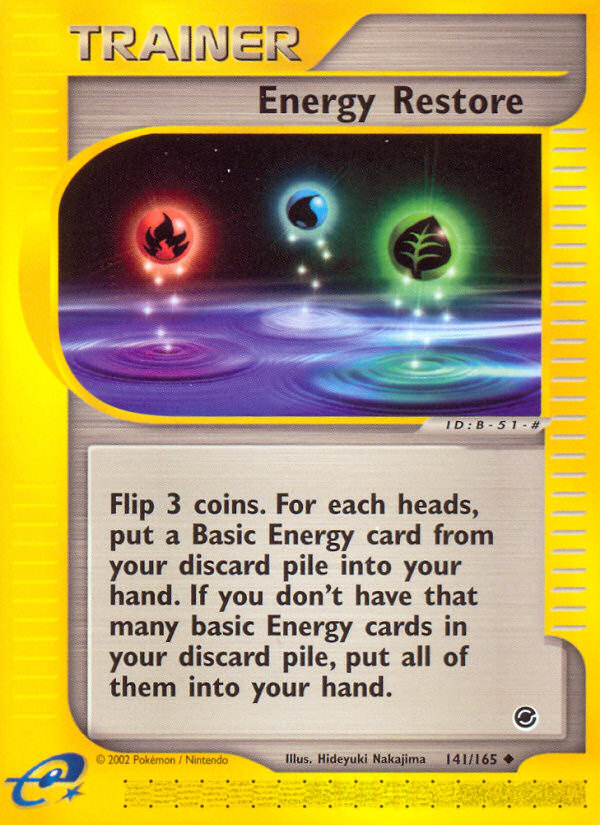 Energy Restore (141/165) [Expedition: Base Set] | Good Games Cannington
