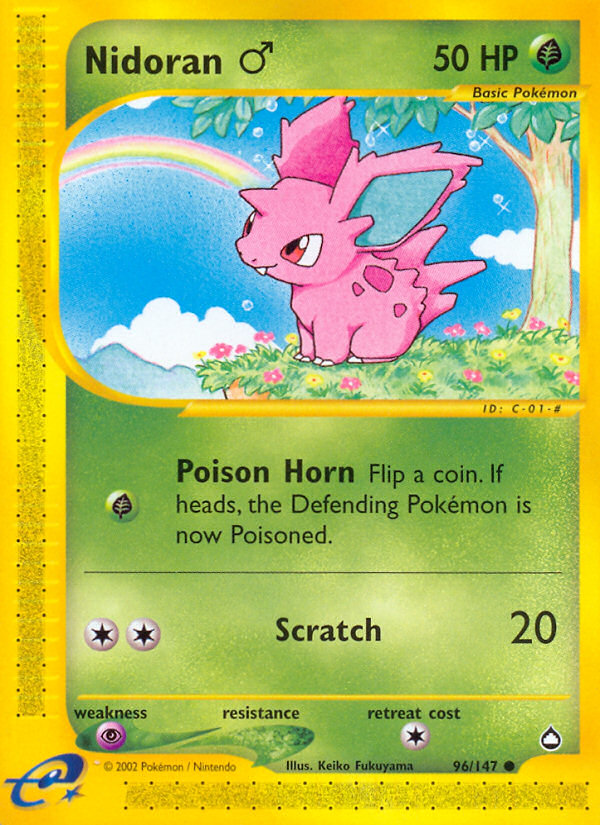 Nidoran (96/147) (Male) [Aquapolis] | Good Games Cannington