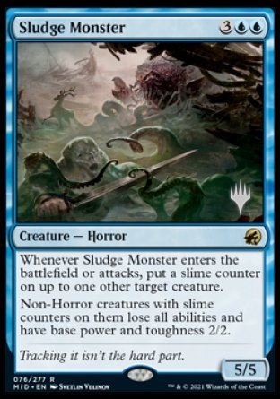 Sludge Monster (Promo Pack) [Innistrad: Midnight Hunt Promos] | Good Games Cannington