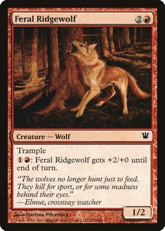 Feral Ridgewolf [Innistrad] | Good Games Cannington