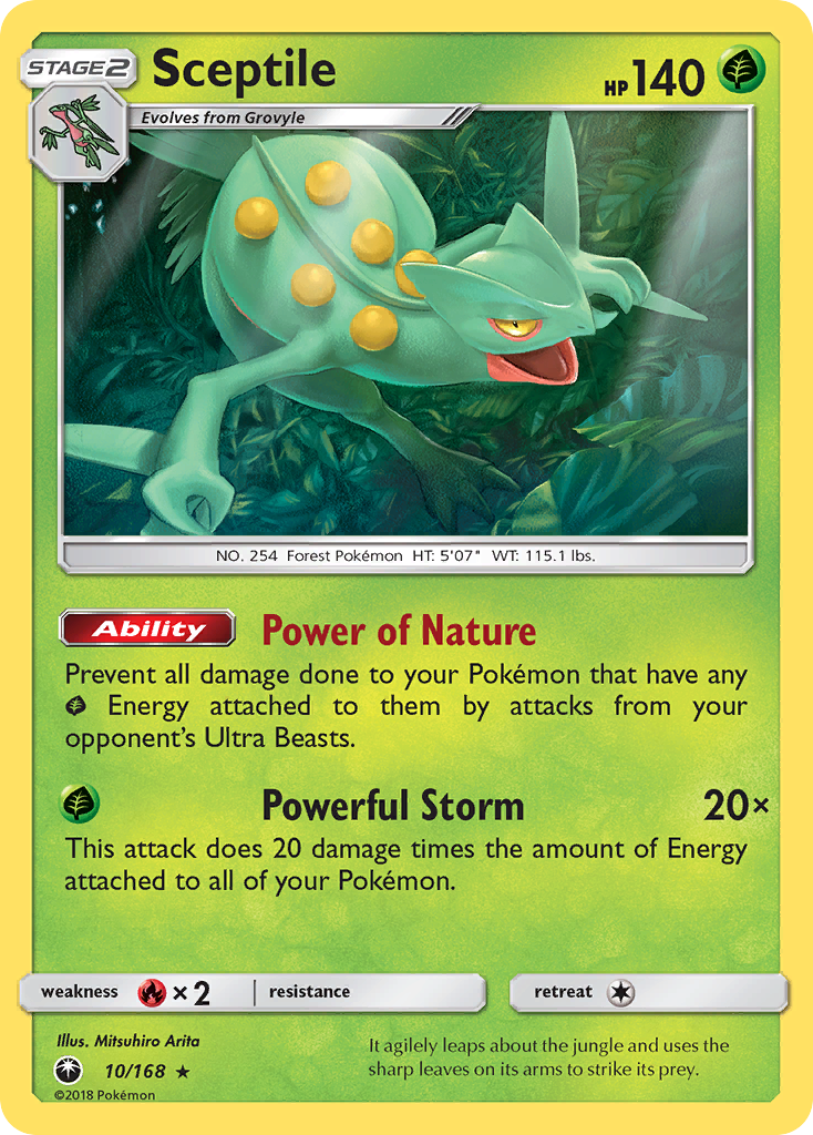 Sceptile (10/168) [Sun & Moon: Celestial Storm] | Good Games Cannington
