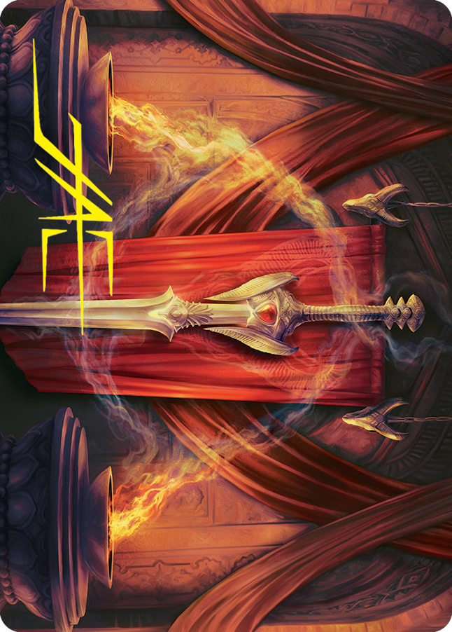 Ramosian Greatsword Art Card (Gold-Stamped Signature) [March of the Machine Art Series] | Good Games Cannington