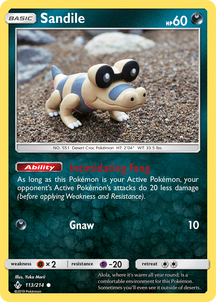 Sandile (113/214) [Sun & Moon: Unbroken Bonds] | Good Games Cannington