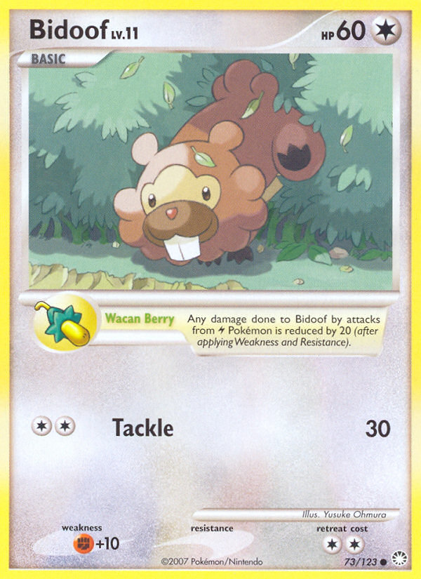 Bidoof (73/123) [Diamond & Pearl: Mysterious Treasures] | Good Games Cannington