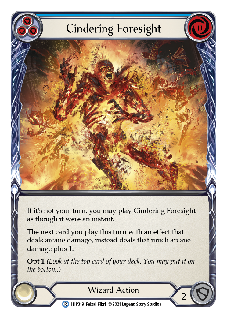 Cindering Foresight (Blue) [1HP319] | Good Games Cannington