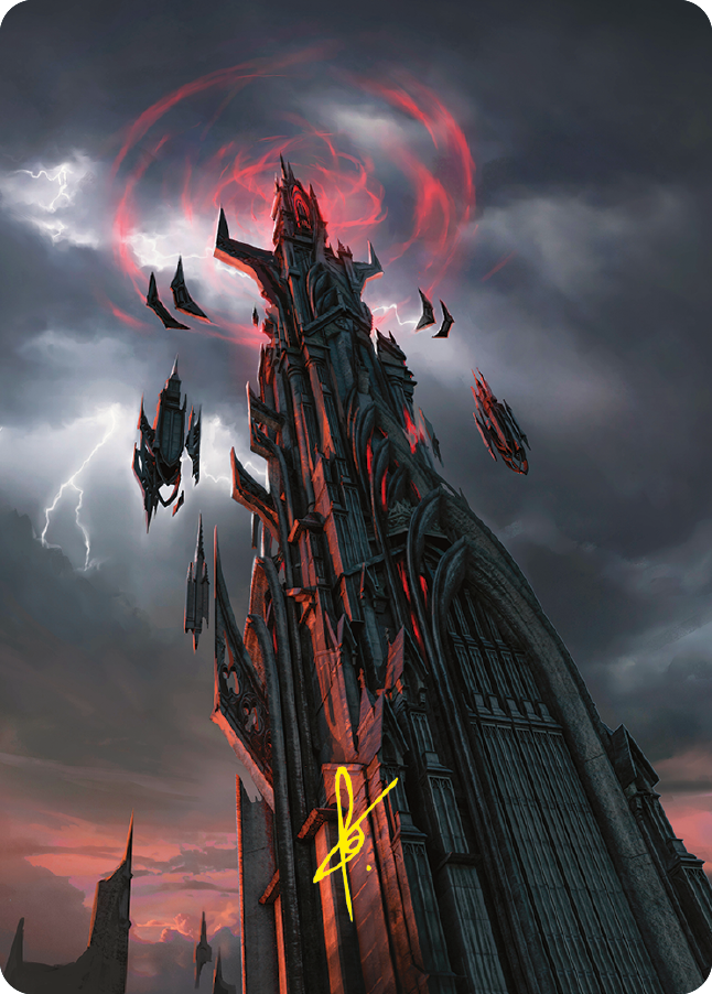 Barad-dur Art Card (Gold-Stamped Signature) [The Lord of the Rings: Tales of Middle-earth Art Series] | Good Games Cannington