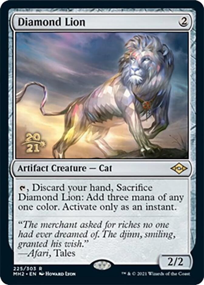 Diamond Lion [Modern Horizons 2 Prerelease Promos] | Good Games Cannington