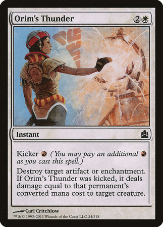 Orim's Thunder [Commander 2011] | Good Games Cannington
