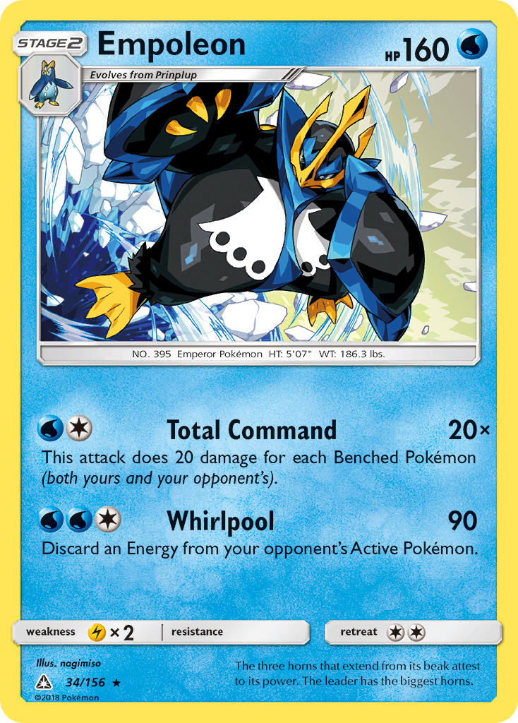 Empoleon (34/156) [Sun & Moon: Ultra Prism] | Good Games Cannington