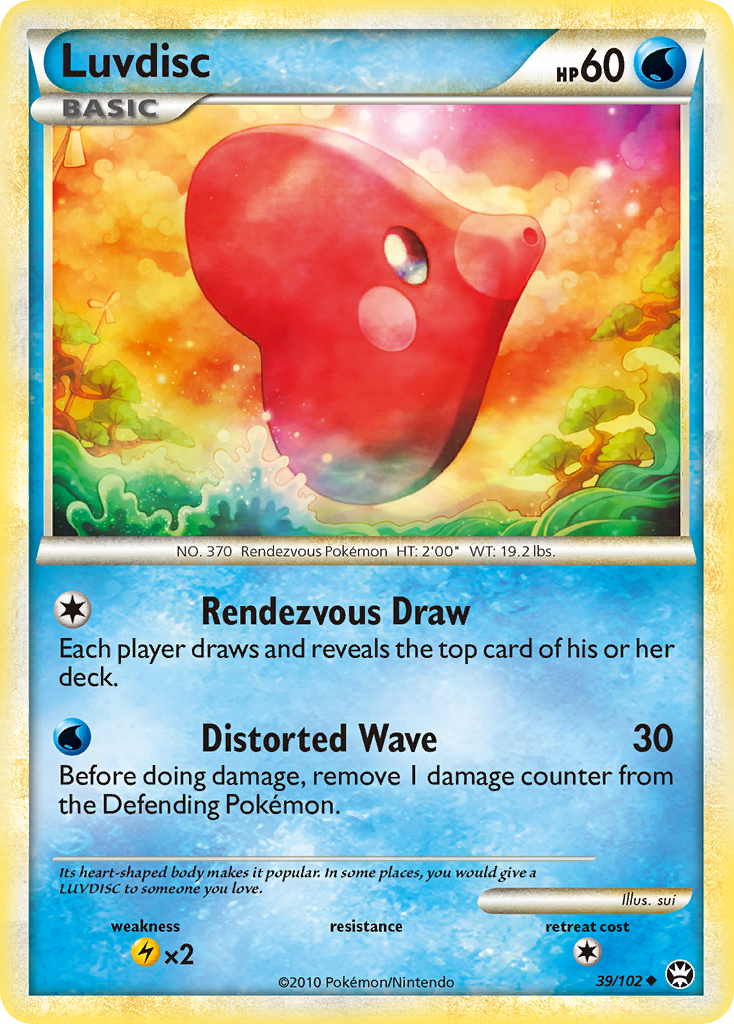 Luvdisc (39/102) [HeartGold & SoulSilver: Triumphant] | Good Games Cannington