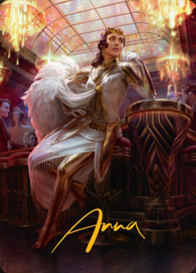 Elspeth Resplendent 1 Art Card (Gold-Stamped Signature) [Streets of New Capenna Art Series] | Good Games Cannington