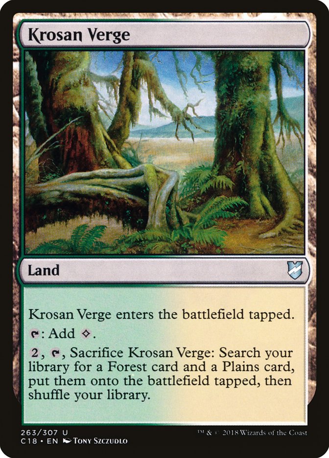 Krosan Verge [Commander 2018] | Good Games Cannington