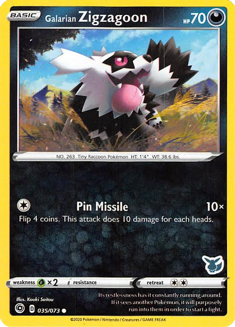 Galarian Zigzagoon (035/073) (Eevee Deck) [Battle Academy 2022] | Good Games Cannington