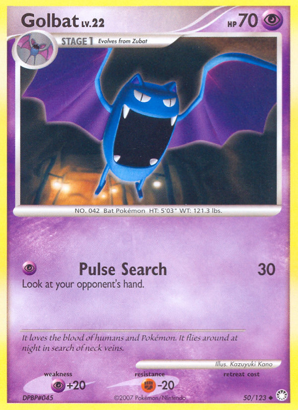 Golbat (50/123) [Diamond & Pearl: Mysterious Treasures] | Good Games Cannington