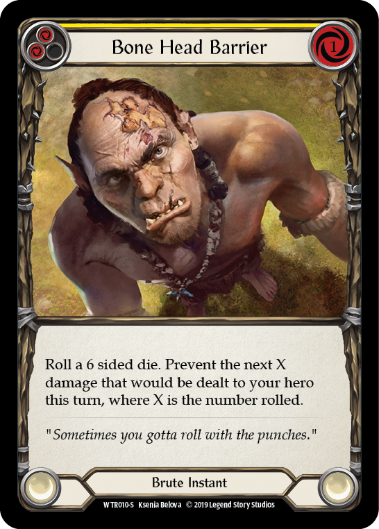 Bone Head Barrier [WTR010-S] Alpha Print Normal | Good Games Cannington