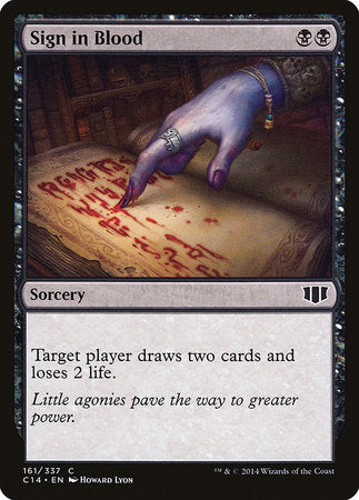 Sign in Blood [Commander 2014] | Good Games Cannington