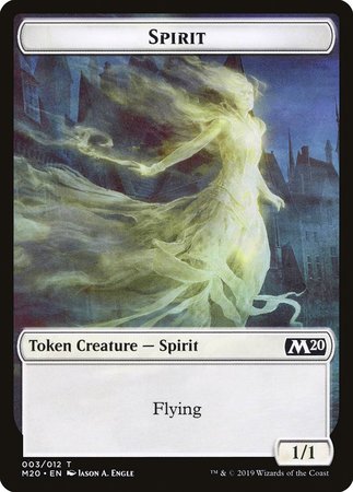 Spirit Token [Core Set 2020 Tokens] | Good Games Cannington