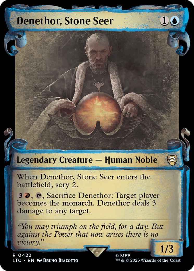 Denethor, Stone Seer [The Lord of the Rings: Tales of Middle-Earth Commander Showcase Scrolls] | Good Games Cannington