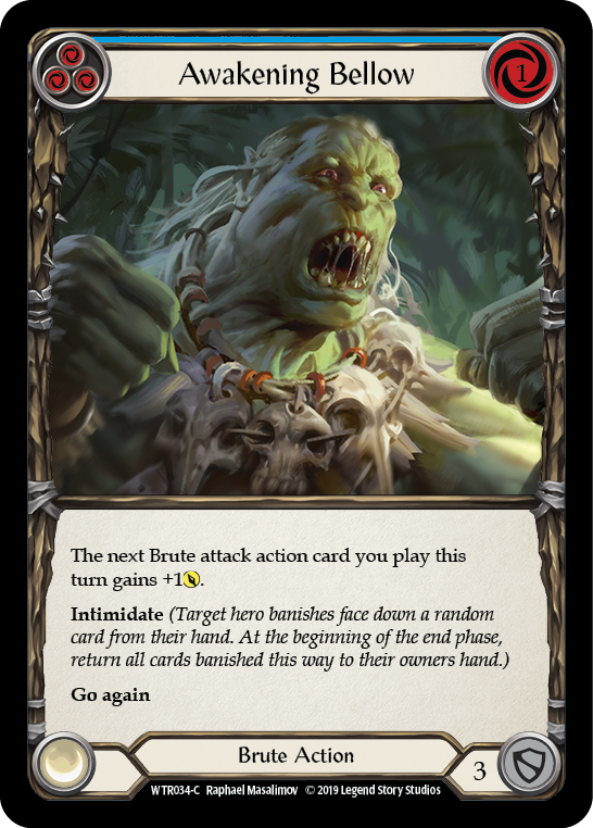 Awakening Bellow (Blue) [WTR034-C] Alpha Print Normal | Good Games Cannington