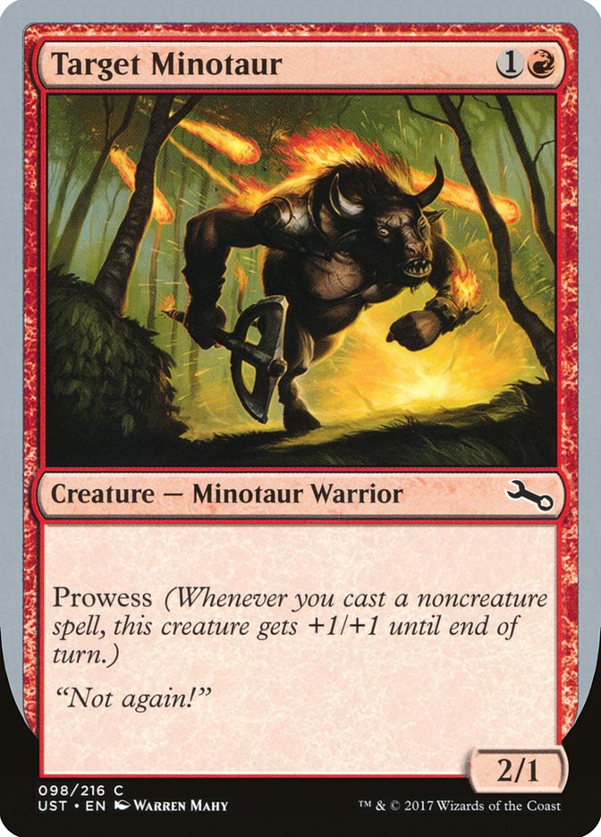 Target Minotaur (Fire Art) [Unstable] | Good Games Cannington