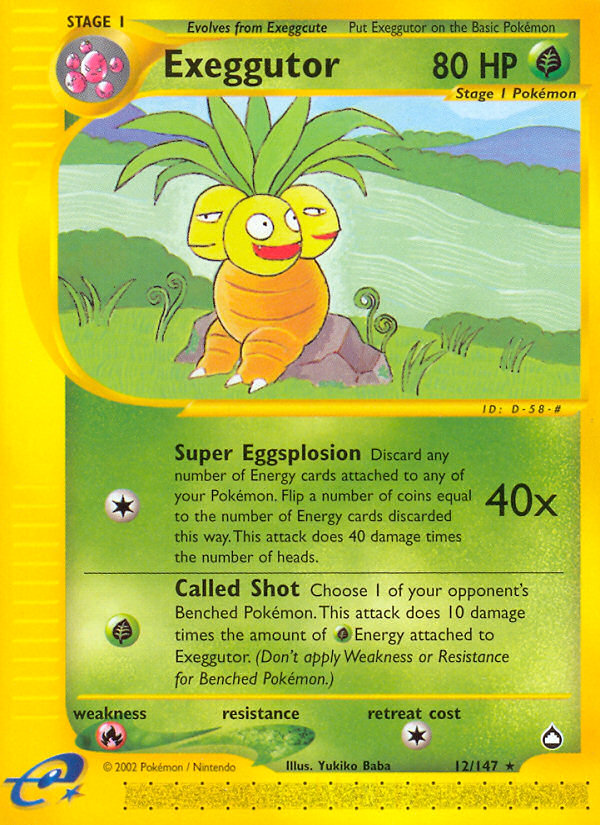 Exeggutor (12/147) [Aquapolis] | Good Games Cannington