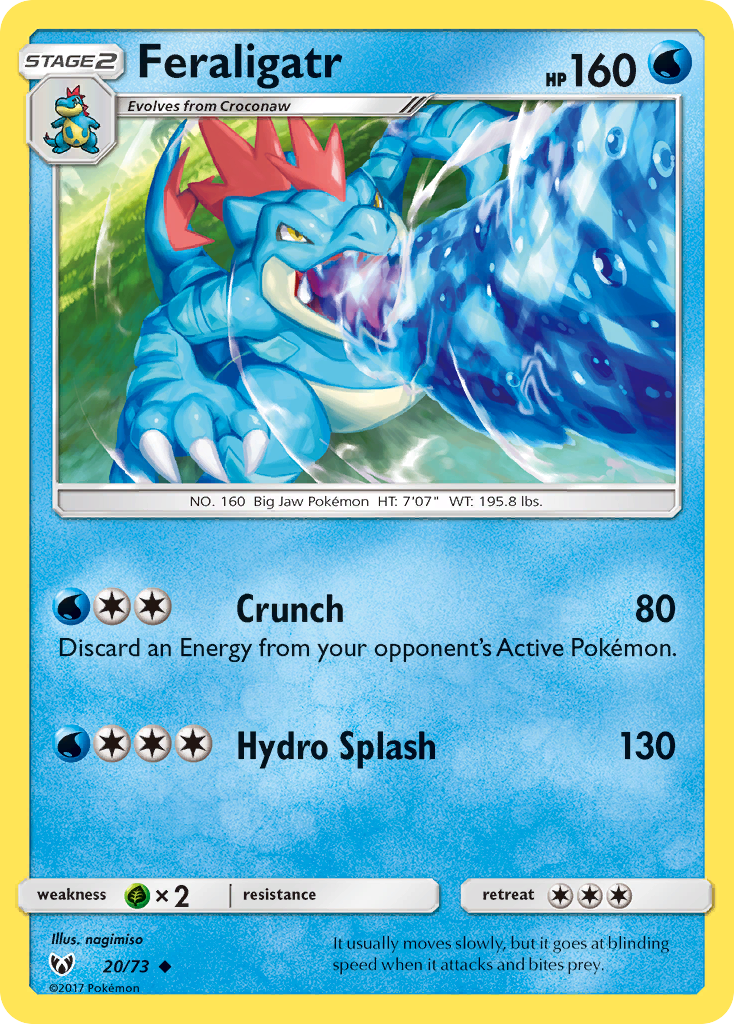 Feraligatr (20/73) [Sun & Moon: Shining Legends] | Good Games Cannington