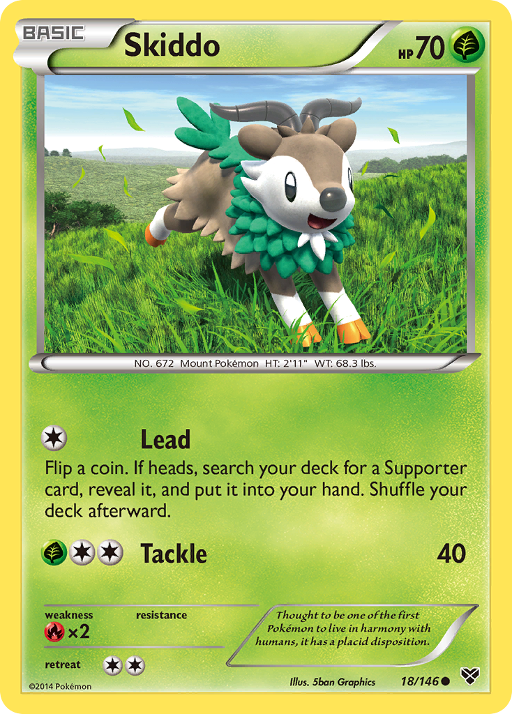 Skiddo (18/146) [XY: Base Set] | Good Games Cannington