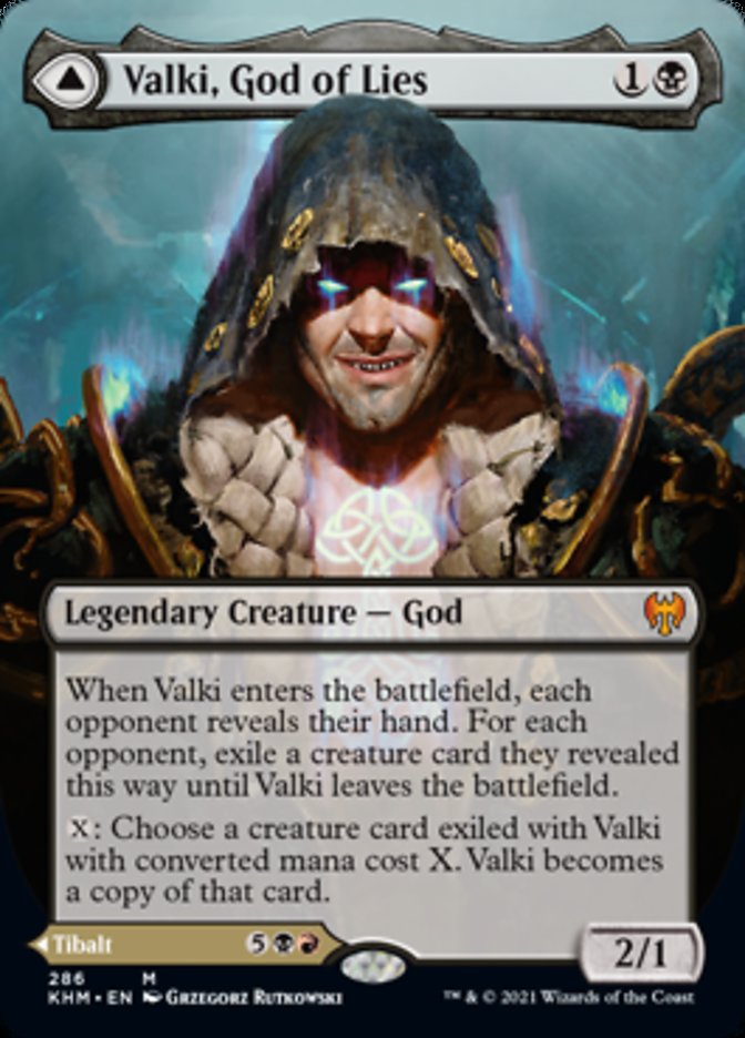 Valki, God of Lies // Tibalt, Cosmic Impostor (Borderless) [Kaldheim] | Good Games Cannington