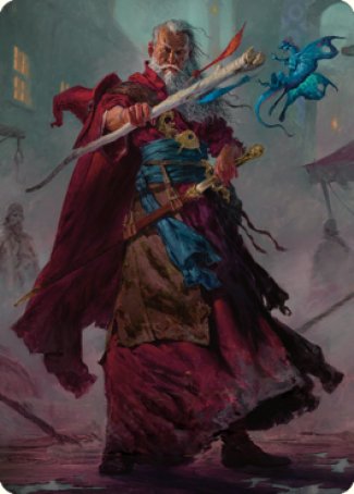 Elminster Art Card (64) [Commander Legends: Battle for Baldur's Gate Art Series] | Good Games Cannington