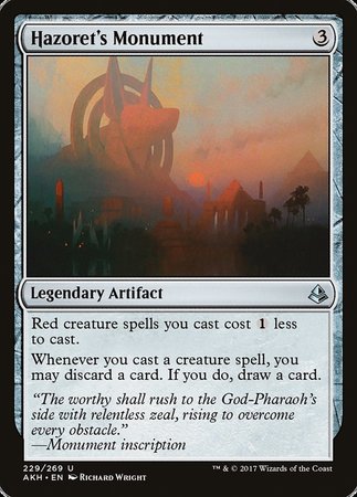 Hazoret's Monument [Amonkhet] | Good Games Cannington
