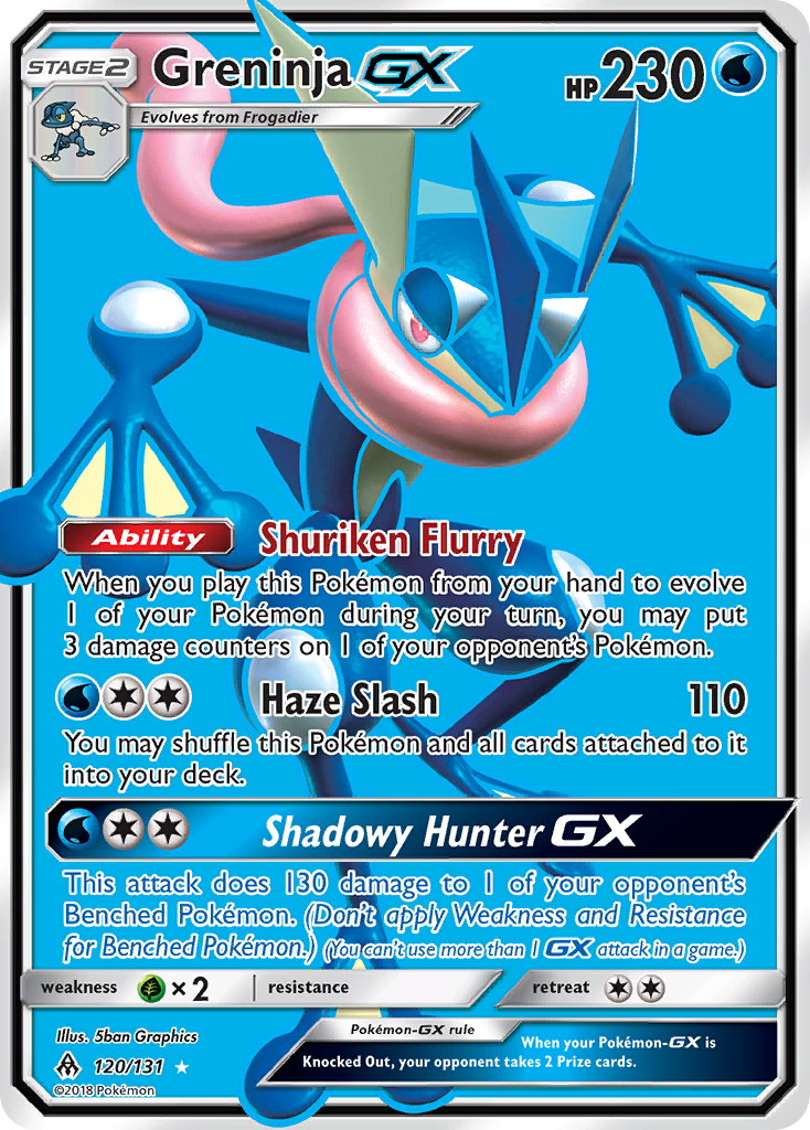 Greninja GX (120/131) [Sun & Moon: Forbidden Light] | Good Games Cannington