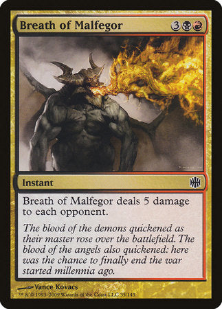 Breath of Malfegor [Alara Reborn] | Good Games Cannington
