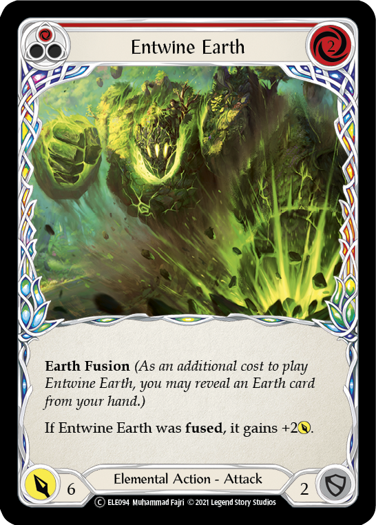 Entwine Earth (Red) [U-ELE094] Unlimited Rainbow Foil | Good Games Cannington