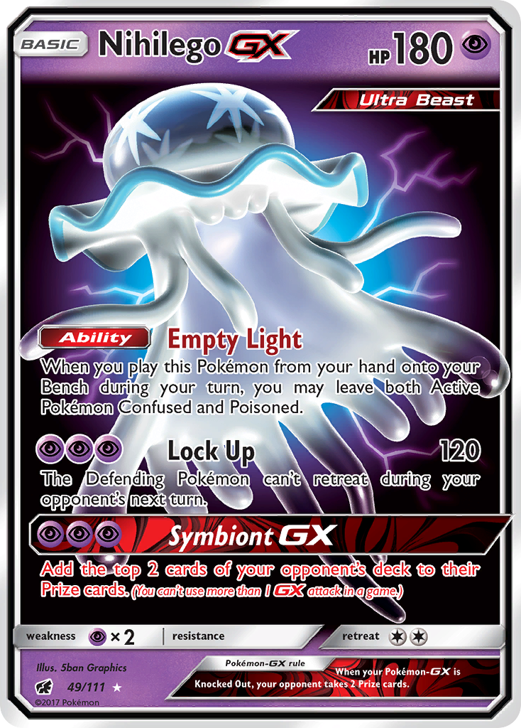 Nihilego GX (49/111) [Sun & Moon: Crimson Invasion] | Good Games Cannington