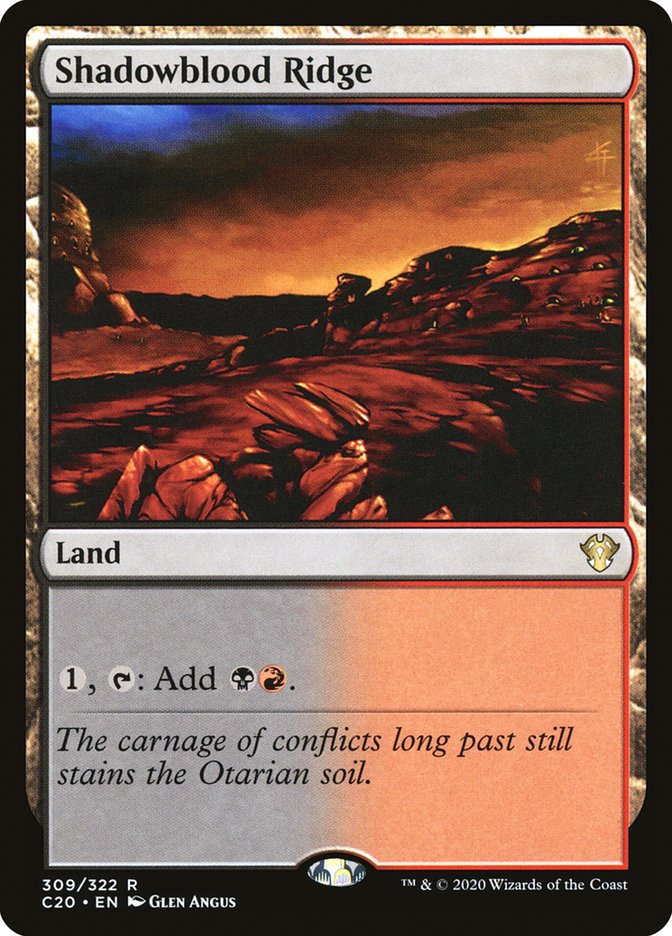Shadowblood Ridge [Commander 2020] | Good Games Cannington
