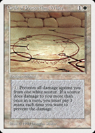 Circle of Protection: White [Summer Magic / Edgar] | Good Games Cannington