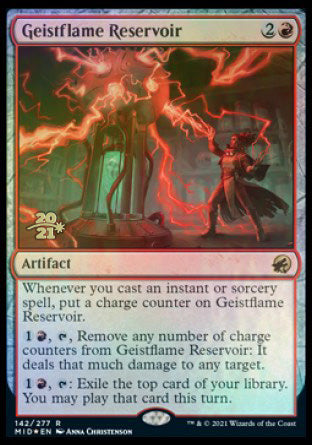 Geistflame Reservoir [Innistrad: Midnight Hunt Prerelease Promos] | Good Games Cannington