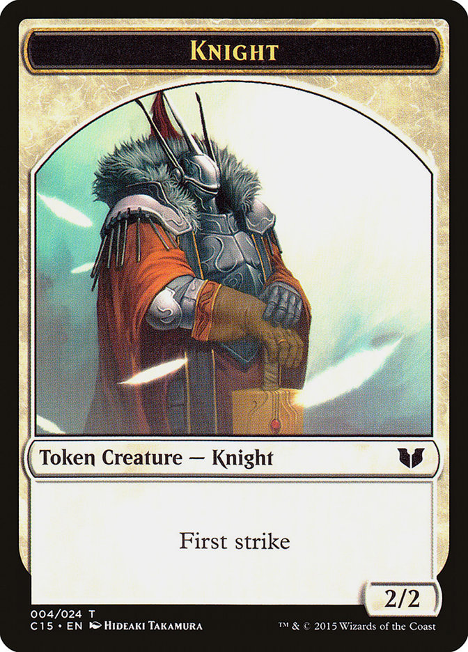 Knight Token (004/024) [Commander 2015 Tokens] | Good Games Cannington
