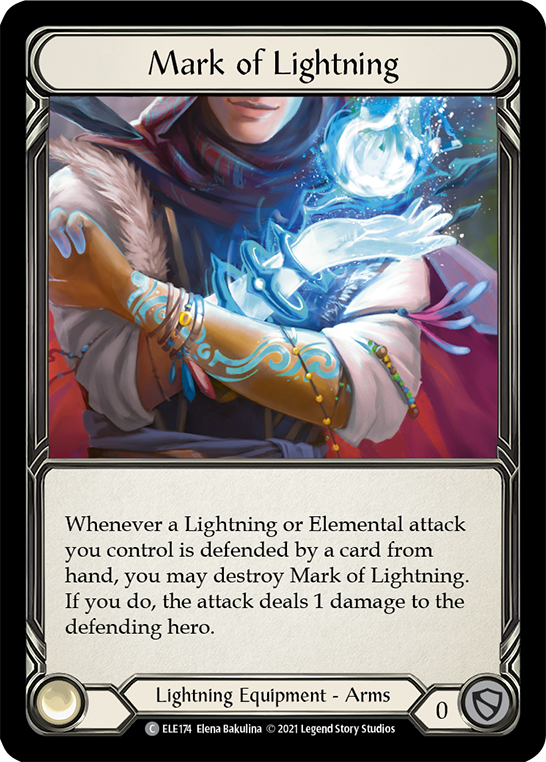 Mark of Lightning [ELE174] (Tales of Aria)  1st Edition Cold Foil | Good Games Cannington