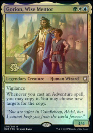 Gorion, Wise Mentor [Commander Legends: Battle for Baldur's Gate Prerelease Promos] | Good Games Cannington
